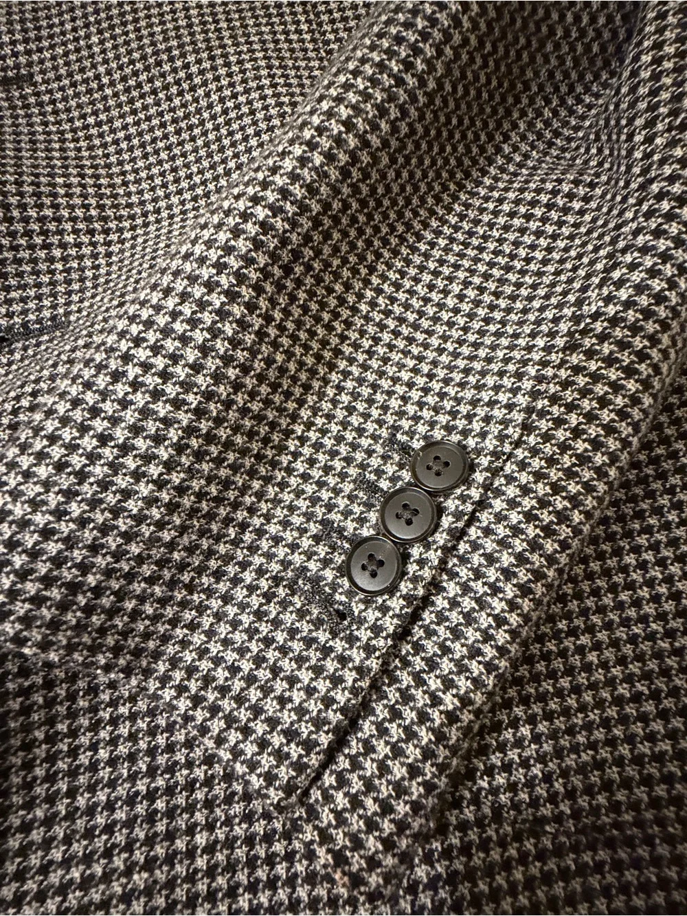 Reiss Black & White Houndstooth Blazer